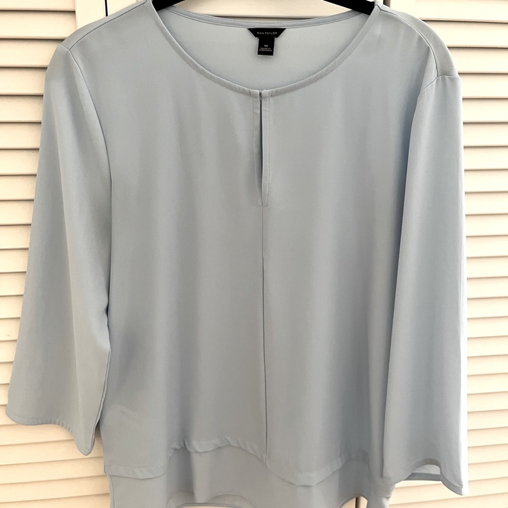 Blue blouse from Ann Taylor